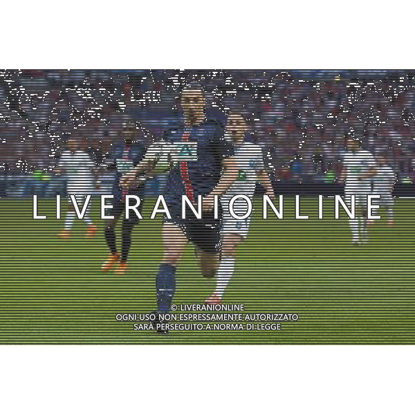 Zlatan Ibrahimovic - 30.05.2015 - Auxerre / Paris Saint Germain - Finale Coupe de France Photo : Andre Ferreira / Icon Sport AG ALDO LIVERANI SAS ONLY ITALY