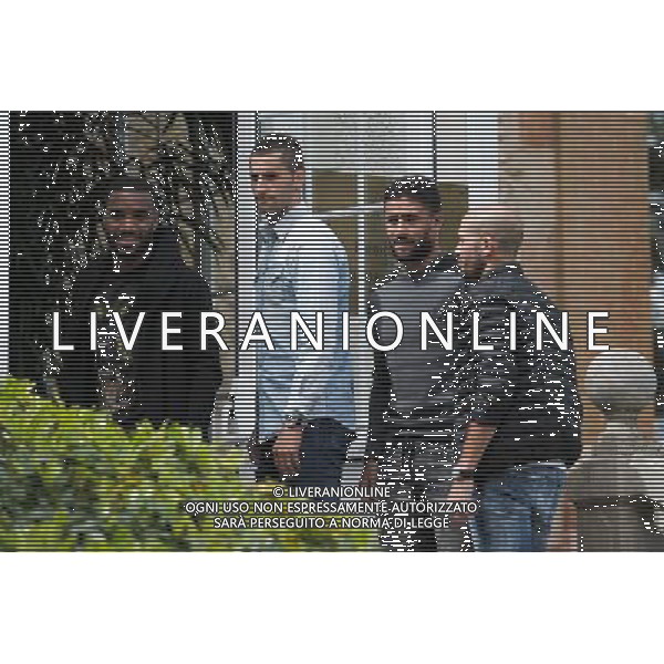 Alexandre Lacazette / Maxime Gonalons / Nabil Fekir / Christophe Jallet - 01.06.2015 -Equipe de France - Arrivee des joueurs a Clairefontaine Photo : Andre Ferreira / Icon Sport AG ALDO LIVERANI SAS ONLY ITALY