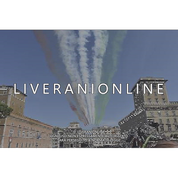 Celebrazioni del 69mo anniversario della Festa della Repubblica Italiana cerimoniale della parata militare a Roma 2 giugno 2015 nella foto le Frecce Tricolori ©Corradetti/AGENZIA ALDO LIVERANI Sas