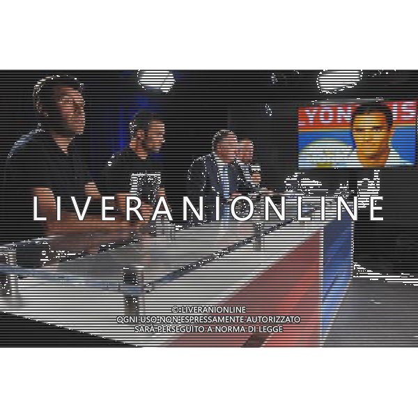 Hubert FOURNIER / Jeremy MOREL / Jean Michel AULAS / Bernard LACOMBE - 01.06.2015 - Presentation du nouveau joueur de Lyon Photo : Jean Paul Thomas / Icon Sport AG ALDO LIVERANI SAS ONLY ITALY