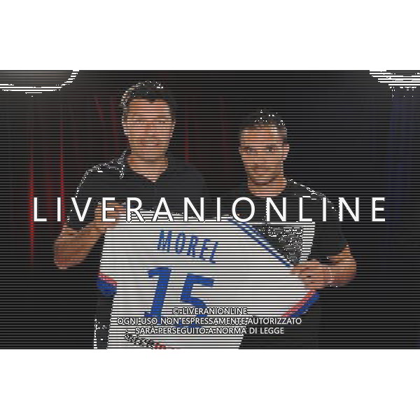 Hubert FOURNIER / Jeremy MOREL - 01.06.2015 - Presentation du nouveau joueur de Lyon Photo : Jean Paul Thomas / Icon Sport AG ALDO LIVERANI SAS ONLY ITALY