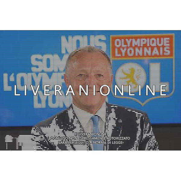 Jean Michel AULAS - 01.06.2015 - Presentation du nouveau joueur de Lyon Photo : Jean Paul Thomas / Icon Sport AG ALDO LIVERANI SAS ONLY ITALY