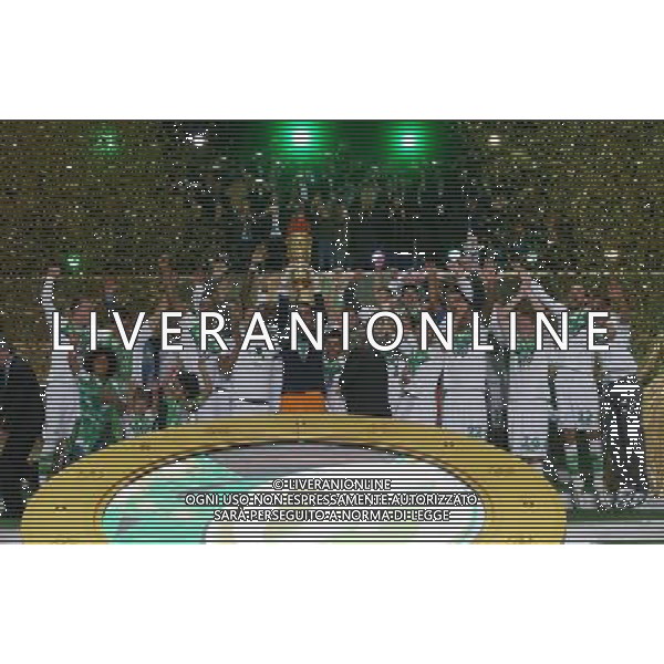 firo Fu§ball,Fussball, 30.05.2015 DFB Pokal Finale , Saison 2014/2015 BVB Borussia Dortmund - Vfl Wolfsburg 1:3 Teamfoto Mannschaftsfoto Pokal TrophŠe Siegerehrung Pokalsieger Siegerbogen $worldrightsEs gelten unsere AGB, einsehbar auf www.firosportphoto.de copyright by firo sportphoto: Coesfelder Str.207 48249 DŸlmen www.firosportphoto.de mail@firosportphoto.de (V o l k s b a n k B o c h u m - W i t t e n ) BLZ.: 430 601 29 Kt. Nr.: 341 117 100 Tel:Ê 02594 - 9916004 Fax:Ê02594 - 9916005 AG ALDO LIVERANI SAS ONLY ITALY