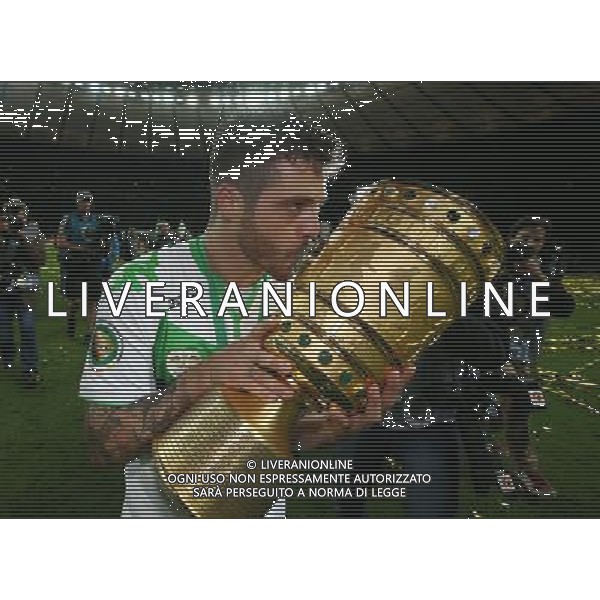 firo Fu§ball,Fussball, 30.05.2015 DFB Pokal Finale , Saison 2014/2015 BVB Borussia Dortmund - Vfl Wolfsburg 1:3 Jubel Vieirinha mit Pokal TrophŠe Siegerehrung Pokalsieger $worldrightsEs gelten unsere AGB, einsehbar auf www.firosportphoto.de copyright by firo sportphoto: Coesfelder Str.207 48249 DŸlmen www.firosportphoto.de mail@firosportphoto.de (V o l k s b a n k B o c h u m - W i t t e n ) BLZ.: 430 601 29 Kt. Nr.: 341 117 100 Tel:Ê 02594 - 9916004 Fax:Ê02594 - 9916005 AG ALDO LIVERANI SAS ONLY ITALY