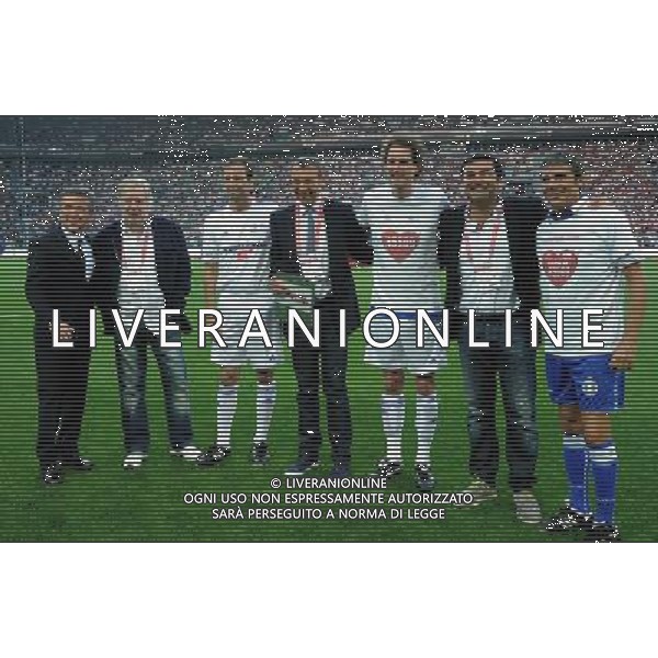 Partita del Cuore 2015 Nazionale Torino - 02.06.2015 Nazionale Cantanti vs Campioni per la Ricerca Nella Foto:pupo claudio lippi massimiliano allegri amadeus john elkann max giusti luca barbarossa /Ph.Vitez-Ag. Aldo Liverani