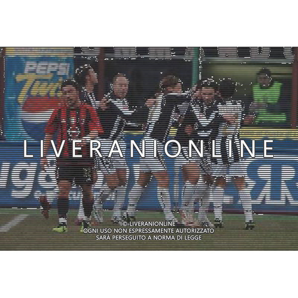 MILAN - UDINESE COPPA ITALIA TIM CUP 26/01/2005 NELLA FOTO ESULTANZA DOPO IL PRIMO GOL DI DAVID DI MICHELE FOTO LUZZANI/AGENZIA ALDO LIVERANI