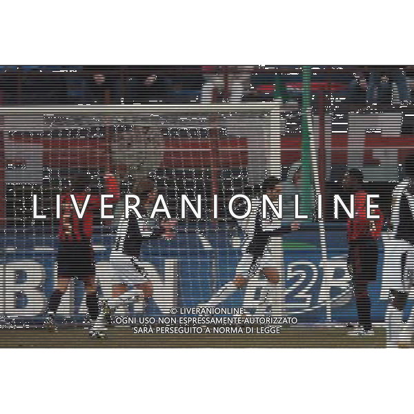 MILAN - UDINESE COPPA ITALIA TIM CUP 26/01/2005 NELLA FOTO ESULTANZA DOPO IL PRIMO GOL DI DAVID DI MICHELE FOTO LUZZANI/AGENZIA ALDO LIVERANI