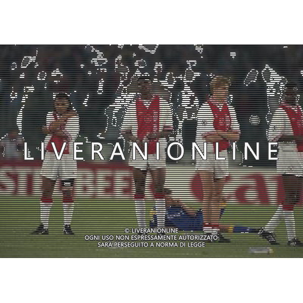 ROMA 22 MAGGIO 1996 FINALE DI CHAMPIONS LEAGUE JUVENTUS -AJAX NELLA FOTO NWANKO KANU AG ALDO LIVERANI SAS