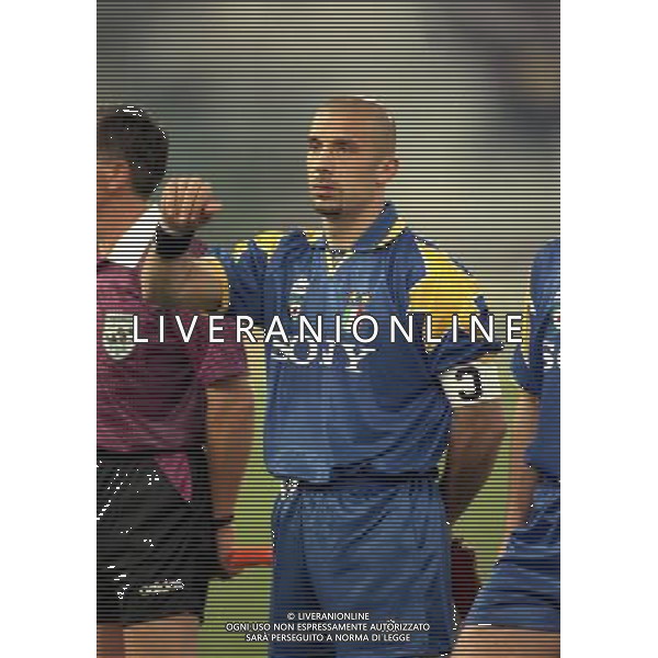 ROMA 22 MAGGIO 1996 FINALE DI CHAMPIONS LEAGUE JUVENTUS -AJAX NELLA FOTO GIANLUCA VIALLI AG ALDO LIVERANI SAS