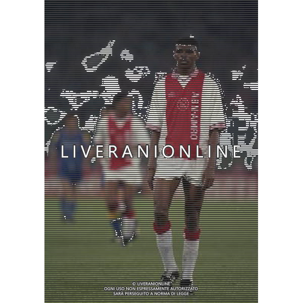 ROMA 22 MAGGIO 1996 FINALE DI CHAMPIONS LEAGUE JUVENTUS -AJAX NELLA FOTO NWANKO KANU AG ALDO LIVERANI SAS