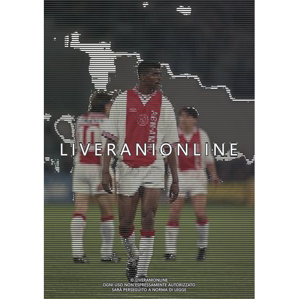 ROMA 22 MAGGIO 1996 FINALE DI CHAMPIONS LEAGUE JUVENTUS -AJAX NELLA FOTO NWANKO KANU AG ALDO LIVERANI SAS