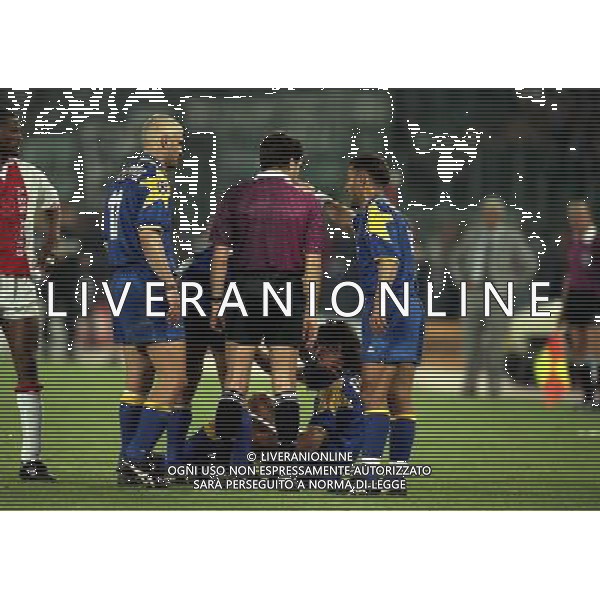 ROMA 22 MAGGIO 1996 FINALE DI CHAMPIONS LEAGUE JUVENTUS -AJAX NELLA FOTO AZIONE DI GIOCO AG ALDO LIVERANI SAS