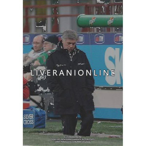 MILAN - UDINESE COPPA ITALIA TIM CUP 26/01/2005 NELLA FOTO CARLO ANCELOTTI A TESTA BASSA FOTO LUZZANI/AGENZIA ALDO LIVERANI