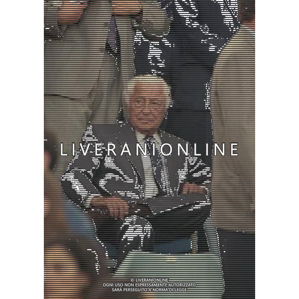 ROMA 22 MAGGIO 1996 FINALE DI CHAMPIONS LEAGUE JUVENTUS -AJAX NELLA FOTO GIANNI AGNELLI AG ALDO LIVERANI SAS