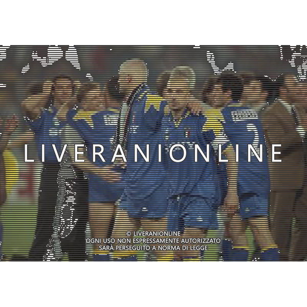 ROMA 22 MAGGIO 1996 FINALE DI CHAMPIONS LEAGUE JUVENTUS -AJAX NELLA FOTO LA JUVENTUS VINCE LA COPPA DEI CAMPIONI AG ALDO LIVERANI SAS