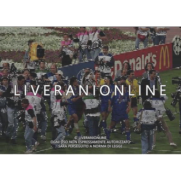 ROMA 22 MAGGIO 1996 FINALE DI CHAMPIONS LEAGUE JUVENTUS -AJAX NELLA FOTO LA JUVENTUS VINCE LA COPPA DEI CAMPIONI AG ALDO LIVERANI SAS
