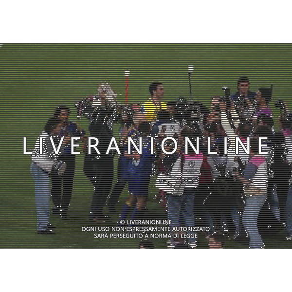 ROMA 22 MAGGIO 1996 FINALE DI CHAMPIONS LEAGUE JUVENTUS -AJAX NELLA FOTO LA JUVENTUS VINCE LA COPPA DEI CAMPIONI AG ALDO LIVERANI SAS