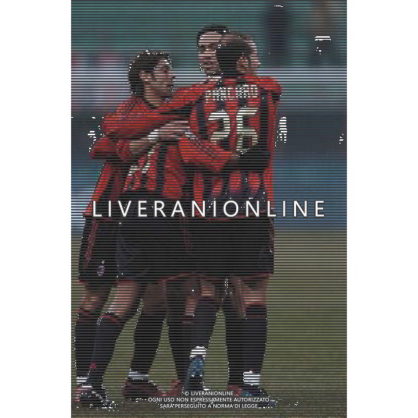 MILAN - UDINESE COPPA ITALIA TIM CUP 26/01/2005 NELLA FOTO ESULTANZA DOPO IL GOL DI SERGINHO FOTO LUZZANI/AGENZIA ALDO LIVERANI