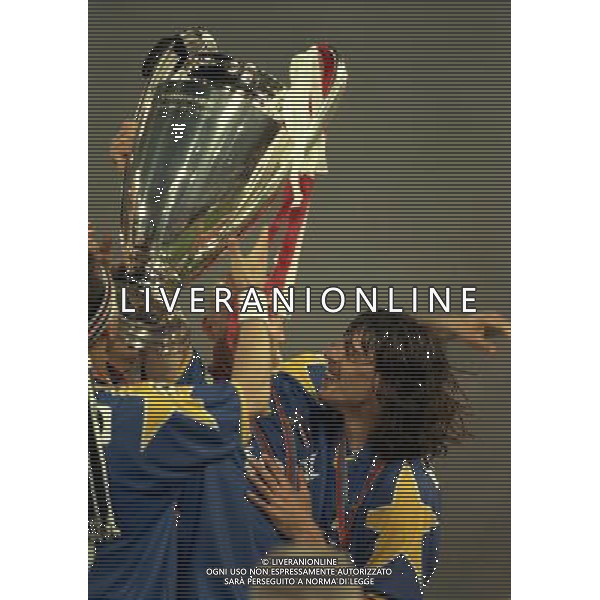 ROMA 22 MAGGIO 1996 FINALE DI CHAMPIONS LEAGUE JUVENTUS -AJAX NELLA FOTO LA COPPA DEI CAMPIONI AG ALDO LIVERANI SAS