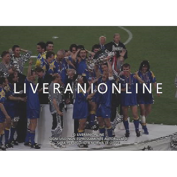 ROMA 22 MAGGIO 1996 FINALE DI CHAMPIONS LEAGUE JUVENTUS -AJAX NELLA FOTO LA JUVENTUS VINCE LA COPPA DEI CAMPIONI AG ALDO LIVERANI SAS