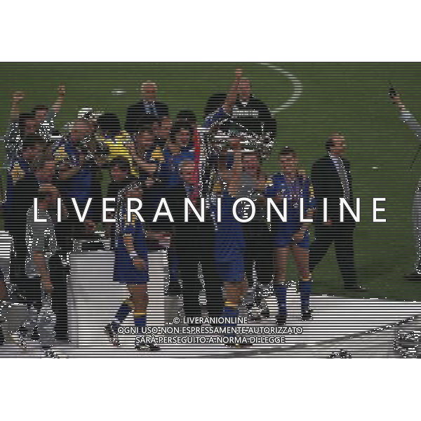ROMA 22 MAGGIO 1996 FINALE DI CHAMPIONS LEAGUE JUVENTUS -AJAX NELLA FOTO LA JUVENTUS VINCE LA COPPA DEI CAMPIONI AG ALDO LIVERANI SAS