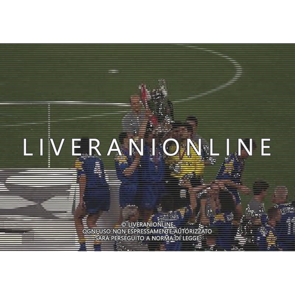 ROMA 22 MAGGIO 1996 FINALE DI CHAMPIONS LEAGUE JUVENTUS -AJAX NELLA FOTO LA JUVENTUS VINCE LA COPPA DEI CAMPIONI AG ALDO LIVERANI SAS