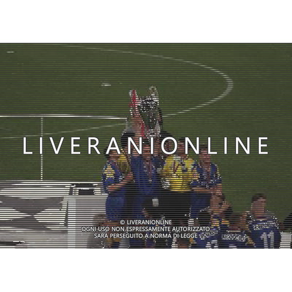 ROMA 22 MAGGIO 1996 FINALE DI CHAMPIONS LEAGUE JUVENTUS -AJAX NELLA FOTO LA JUVENTUS VINCE LA COPPA DEI CAMPIONI AG ALDO LIVERANI SAS