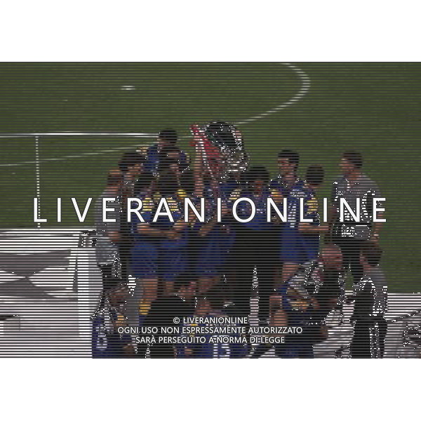 ROMA 22 MAGGIO 1996 FINALE DI CHAMPIONS LEAGUE JUVENTUS -AJAX NELLA FOTO LA JUVENTUS VINCE LA COPPA DEI CAMPIONI AG ALDO LIVERANI SAS