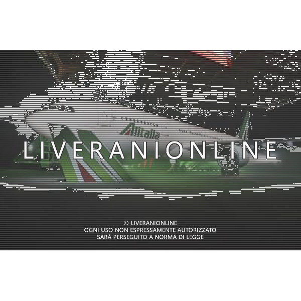 Presentazione del nuovo Brand, della nuova immagine e dei nuovi servizi Alitalia all\'Aeroporto Internazionale \'Leonardo Da Vinci\' Hangar 7, Fiumicino Roma 04 giugno 2015 ©Corradetti/AGENZIA ALDO LIVERANI Sas