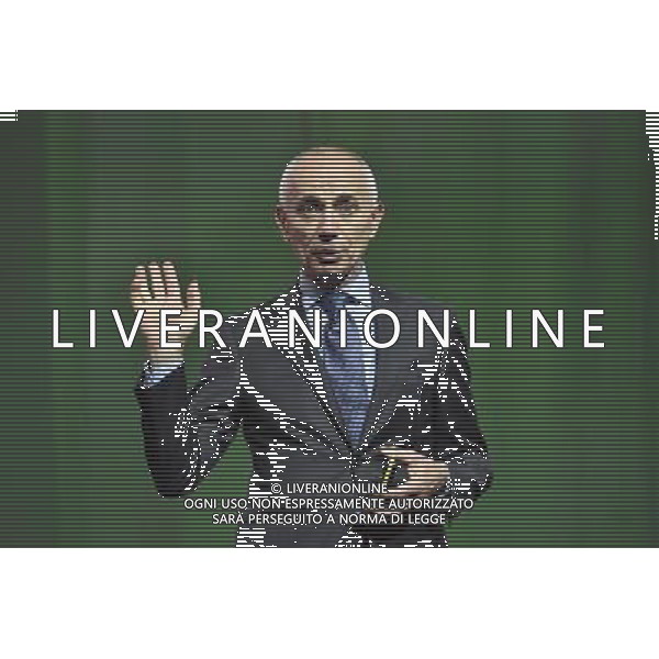 Presentazione del nuovo Brand, della nuova immagine e dei nuovi servizi Alitalia all\'Aeroporto Internazionale \'Leonardo Da Vinci\' Hangar 7, Fiumicino Roma 04 giugno 2015 nella foto Silvano Cassano amministratore delegato ©Corradetti/AGENZIA ALDO LIVERANI Sas