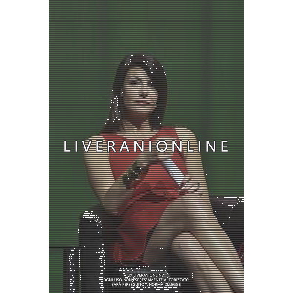 Presentazione del nuovo Brand, della nuova immagine e dei nuovi servizi Alitalia all\'Aeroporto Internazionale \'Leonardo Da Vinci\' Hangar 7, Fiumicino Roma 04 giugno 2015 nella foto Ilaria D\'Amico ©Corradetti/AGENZIA ALDO LIVERANI Sas