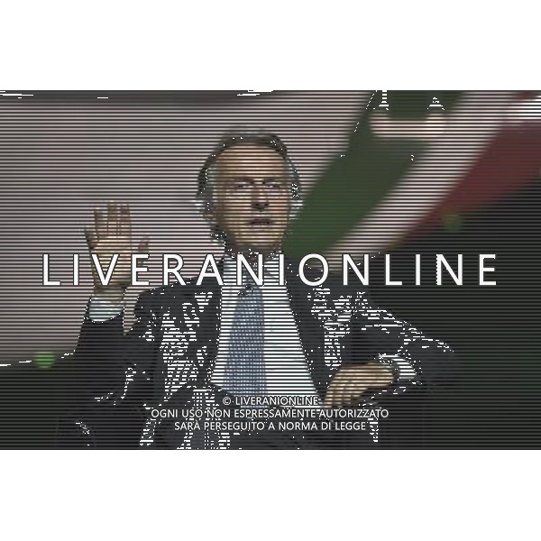 Presentazione del nuovo Brand, della nuova immagine e dei nuovi servizi Alitalia all\'Aeroporto Internazionale \'Leonardo Da Vinci\' Hangar 7, Fiumicino Roma 04 giugno 2015 nella foto Luca Cordero di Montezemolo Presidente ©Corradetti/AGENZIA ALDO LIVERANI Sas
