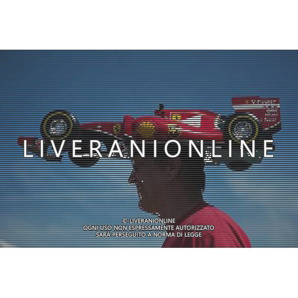 Ferrari fan with a car on his head. 04.06.2015. Formula 1 World Championship, Rd 7, Canadian Grand Prix, Montreal, Canada, Preparation Day. /AGENZIA ALDO LIVERANI Sas - ITALY ONLY - EDITORIAL USE ONLY