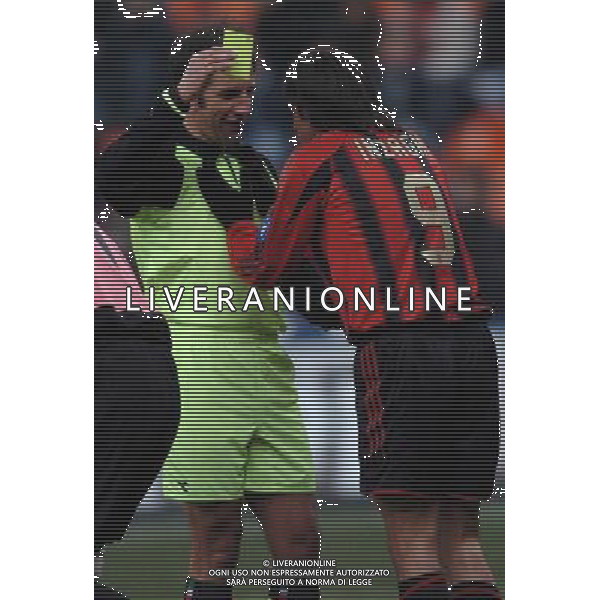 Milano 26-01-2005 Coppa Italia TIM 2004-2005 Milan - Udinese 3:2 nella foto inzaghi filippo ammonito ph Marco Luzzani/Ag. Aldo Liverani S.a.s.