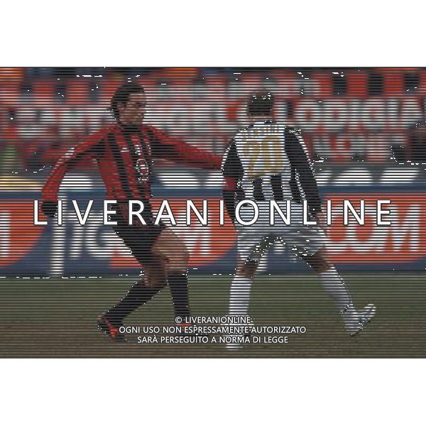 Milano 26-01-2005 Coppa Italia TIM 2004-2005 Milan - Udinese 3:2 nella foto inzaghi e sensini ph Marco Luzzani/Ag. Aldo Liverani S.a.s.