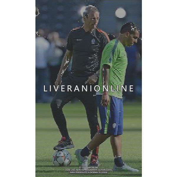 UEFA Champions League 2014/2015 Finale Berlino - 05.06.2015 Allenamento Juventus Barcellona Nella Foto:allegri massimiliano e carlos tevez /Ph.Vitez-Ag. Aldo Liverani