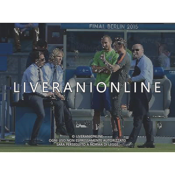 UEFA Champions League 2014/2015 Finale Berlino - 05.06.2015 Allenamento Juventus Barcellona Nella Foto: fabio paratici pavel nedved giorgio chiellini massimiliano allegri giuseppe marotta /Ph.Vitez-Ag. Aldo Liverani