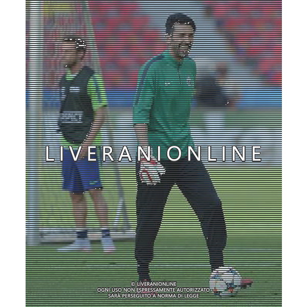UEFA Champions League 2014/2015 Finale Berlino - 05.06.2015 Allenamento Juventus Barcellona Nella Foto:buffon gianluigi /Ph.Vitez-Ag. Aldo Liverani