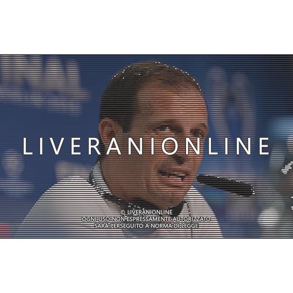 BERLIN, GERMANY - JUNE 05: In this handout image provided by UEFA, Massimiliano Allegri manager of Juventus attends a Juventus press conference on the eve of the UEFA Champions League Final match against FC Barcelona at Olympiastadion on June 5, 2015 in Berlin, Germany. (Photo by UEFA/UEFA) *** Local Caption *** Massimiliano Allegri/Agenzia Aldo Liverani s.a.s. *** Local Caption *** Massimiliano Allegri/Agenzia Aldo Liverani s.a.s.