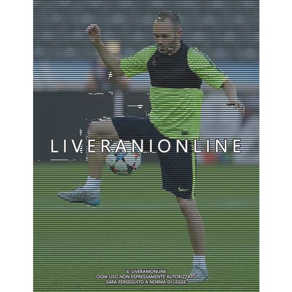 UEFA Champions League 2014/2015 Finale Berlino - 05.06.2015 Allenamento Juventus Barcellona Nella Foto: Andres Iniesta /Ph.Vitez-Ag. Aldo Liverani