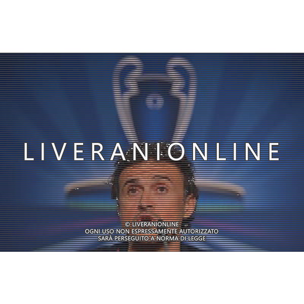 BERLIN, GERMANY - JUNE 05: In this handout image provided by UEFA, Luis Enrique manager of Barcelona attends a FC Barcelona press conference on the eve of the UEFA Champions League Final match against Juventus at Olympiastadion on June 5, 2015 in Berlin, Germany. (Photo by UEFA/UEFA) *** Local Caption *** Luis Enrique/Agenzia Aldo Liverani s.a.s. *** Local Caption *** Luis Enrique/Agenzia Aldo Liverani s.a.s.