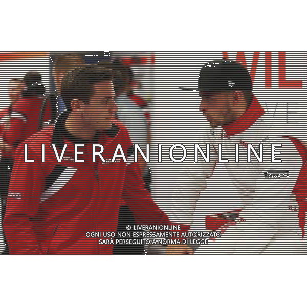 (L to R): Fabio Leimer (SUI) Manor Marussia F1 Team Reserve Driver with Will Stevens (GBR) Manor Marussia F1 Team. 05.06.2015. Formula 1 World Championship, Rd 7, Canadian Grand Prix, Montreal, Canada, Practice Day. /AGENZIA ALDO LIVERANI Sas - ITALY ONLY - EDITORIAL USE ONLY - Prove libere