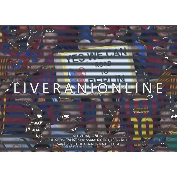 UEFA Champions League 2014/2015 Finale Berlino - 06.06.2015 Juventus-Barcellona Nella Foto:tifosi barcellona /Ph.Vitez-Ag. Aldo Liverani