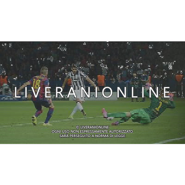 UEFA Champions League 2014/2015 Finale Berlino - 06.06.2015 Juventus-Barcellona Nella Foto: il gol di morata alvaro /Ph.Vitez-Ag. Aldo Liverani