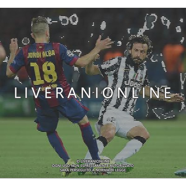 UEFA Champions League 2014/2015 Finale Berlino - 06.06.2015 Juventus-Barcellona Nella Foto: andrea pirlo jordi alba /Ph.Vitez-Ag. Aldo Liverani