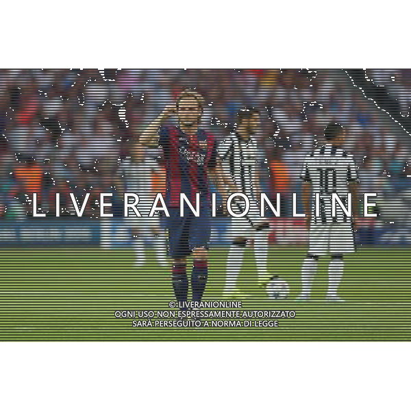 BERLIN 06.06.2015 FINALOWY MECZ LIGA MISTRZOW SEZON 2014/15: JUVENTUS TURYN - FC BARCELONA --- UEFA CHAMPIONS LEAGUE FINAL MATCH: JUVENTUS TURIN - FC BARCELONA IVAN RAKITIC FOT. PIOTR KUCZA/NEWSPIX.PL --- Newspix.pl /AGENZIA ALDO LIVERANI Sas - ITALY ONLY - EDITORIAL USE ONLY - Juventus - Barcellona UEFA Champions League 2014/2015 Finale Berlino - 06.06.2015 *** Local Caption *** www.newspix.pl mail us: info@newspix.pl call us: 0048 022 23 22 222 --- Polish Picture Agency by Ringier Axel Springer Poland