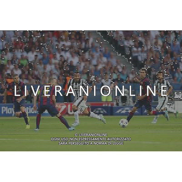 BERLIN 06.06.2015 FINALOWY MECZ LIGA MISTRZOW SEZON 2014/15: JUVENTUS TURYN - FC BARCELONA --- UEFA CHAMPIONS LEAGUE FINAL MATCH: JUVENTUS TURIN - FC BARCELONA JORDI ALBA ANDRES INIESTA CARLOS TEVEZ SERGIO BUSQUETS FOT. PIOTR KUCZA/NEWSPIX.PL --- Newspix.pl /AGENZIA ALDO LIVERANI Sas - ITALY ONLY - EDITORIAL USE ONLY - Juventus - Barcellona UEFA Champions League 2014/2015 Finale Berlino - 06.06.2015 *** Local Caption *** www.newspix.pl mail us: info@newspix.pl call us: 0048 022 23 22 222 --- Polish Picture Agency by Ringier Axel Springer Poland
