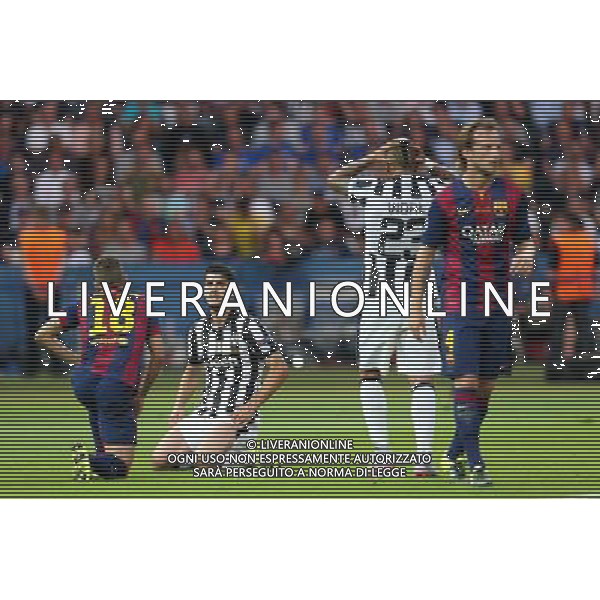 BERLIN 06.06.2015 FINALOWY MECZ LIGA MISTRZOW SEZON 2014/15: JUVENTUS TURYN - FC BARCELONA --- UEFA CHAMPIONS LEAGUE FINAL MATCH: JUVENTUS TURIN - FC BARCELONA ALVARO MORATA ARTURO VIDAL IVAN RAKITIC FOT. PIOTR KUCZA/NEWSPIX.PL --- Newspix.pl /AGENZIA ALDO LIVERANI Sas - ITALY ONLY - EDITORIAL USE ONLY - Juventus - Barcellona UEFA Champions League 2014/2015 Finale Berlino - 06.06.2015 *** Local Caption *** www.newspix.pl mail us: info@newspix.pl call us: 0048 022 23 22 222 --- Polish Picture Agency by Ringier Axel Springer Poland