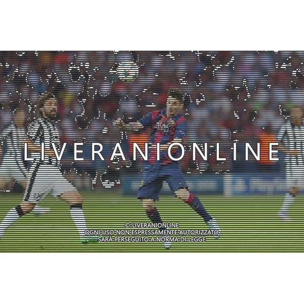BERLIN 06.06.2015 FINALOWY MECZ LIGA MISTRZOW SEZON 2014/15: JUVENTUS TURYN - FC BARCELONA --- UEFA CHAMPIONS LEAGUE FINAL MATCH: JUVENTUS TURIN - FC BARCELONA ANDREA PIRLO LIONEL MESSI FOT. PIOTR KUCZA/NEWSPIX.PL --- Newspix.pl /AGENZIA ALDO LIVERANI Sas - ITALY ONLY - EDITORIAL USE ONLY - Juventus - Barcellona UEFA Champions League 2014/2015 Finale Berlino - 06.06.2015 *** Local Caption *** www.newspix.pl mail us: info@newspix.pl call us: 0048 022 23 22 222 --- Polish Picture Agency by Ringier Axel Springer Poland