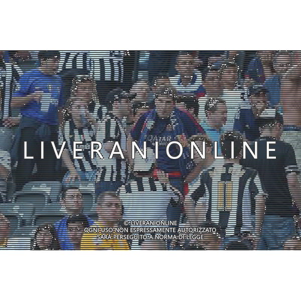 BERLIN 06.06.2015 FINALOWY MECZ LIGA MISTRZOW SEZON 2014/15: JUVENTUS TURYN - FC BARCELONA --- UEFA CHAMPIONS LEAGUE FINAL MATCH: JUVENTUS TURIN - FC BARCELONA KIBICE BARCELONY KIBICE JUVENTUSU FOT. PIOTR KUCZA/NEWSPIX.PL --- Newspix.pl /AGENZIA ALDO LIVERANI Sas - ITALY ONLY - EDITORIAL USE ONLY - Juventus - Barcellona UEFA Champions League 2014/2015 Finale Berlino - 06.06.2015 *** Local Caption *** www.newspix.pl mail us: info@newspix.pl call us: 0048 022 23 22 222 --- Polish Picture Agency by Ringier Axel Springer Poland